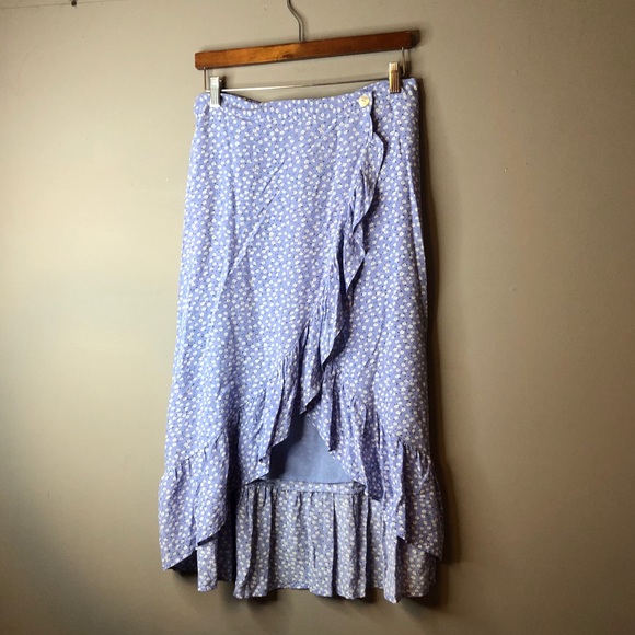 Rails Dresses & Skirts - Rails Lavender Floral Midi Wrap Skirt